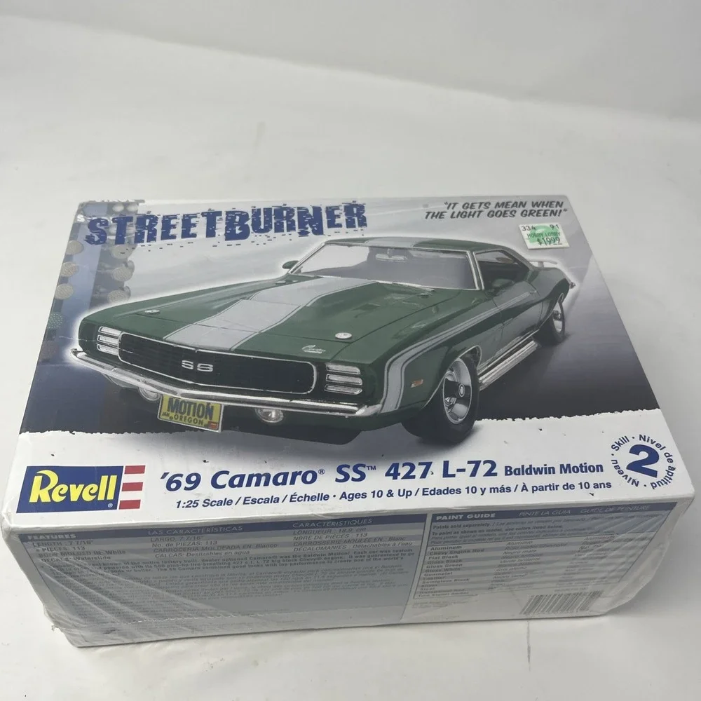 Revell 1/25 Scale '69 Camaro SS 427 L-72 Baldwin Motion - New Sealed